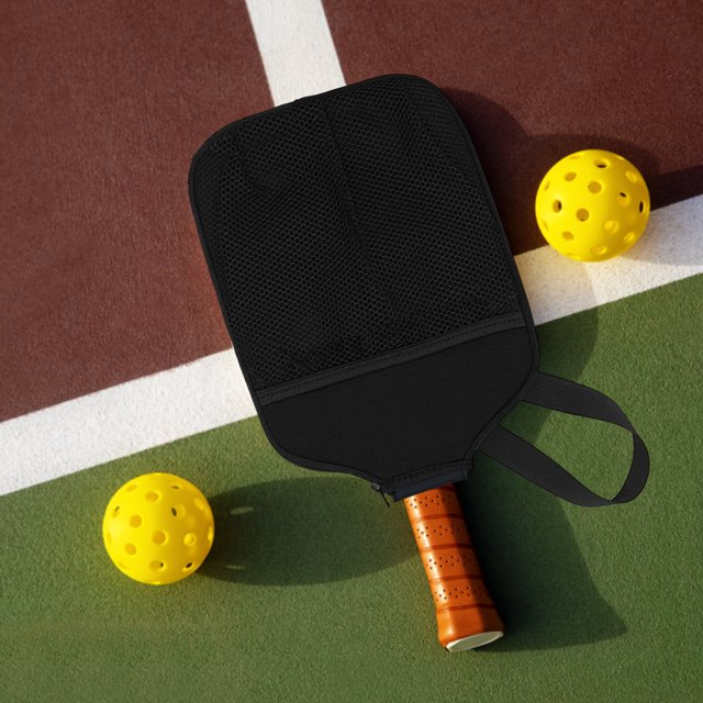 LJNYFDC Protège-Palette de Pickleball Universel Housse de Palette de Pickleball avec Fermeture Éclair Doublure Souple Imperméable Résistant à l'Usure Étui de Protection pour Raquette de Pickleball