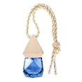 thumbnail image 1 of Glass Car Air Freshener Empty Bottle Essentials Accessories Hanging 8ml Indoor Kitchen Toilet Rearview Mirror Essential Oil Diffuser Odor Remover Blue, 1 of 8