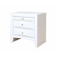 thumbnail image 1 of ACME Ireland 2 Drawer Wood Nightstand in White, 1 of 4