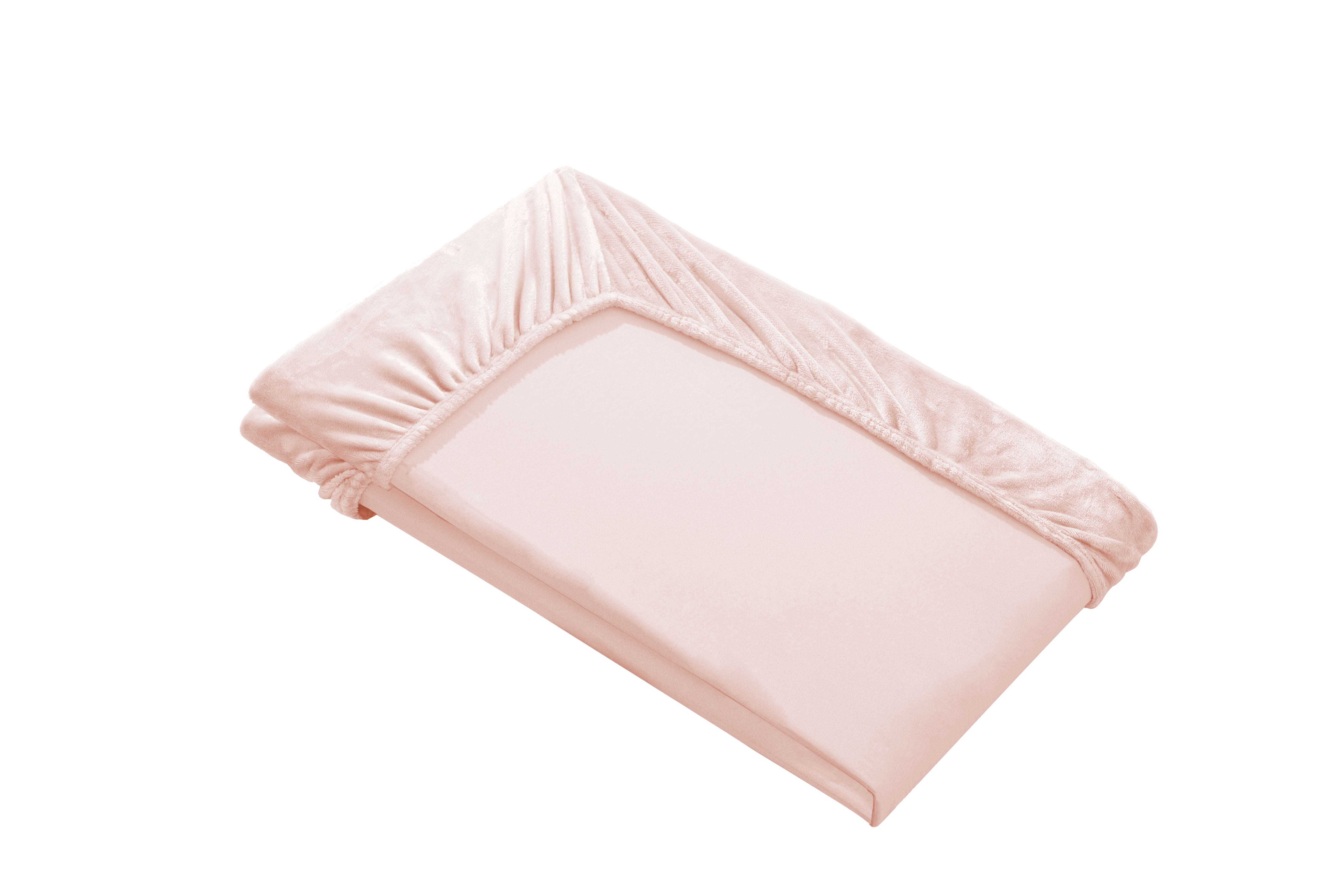 Swift Home Drap-housse de luxe 1 pièce en flanelle peluche, ultra-doux, poche profonde, chaleur toutes saisons, très grand lit (King), Rose Poudré