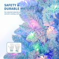 thumbnail image 4 of Pencil Christmas Tree Artificial Slim Xmas Trees Skinny Decorations Fake Flockeds Pink Gradient, 4 of 7