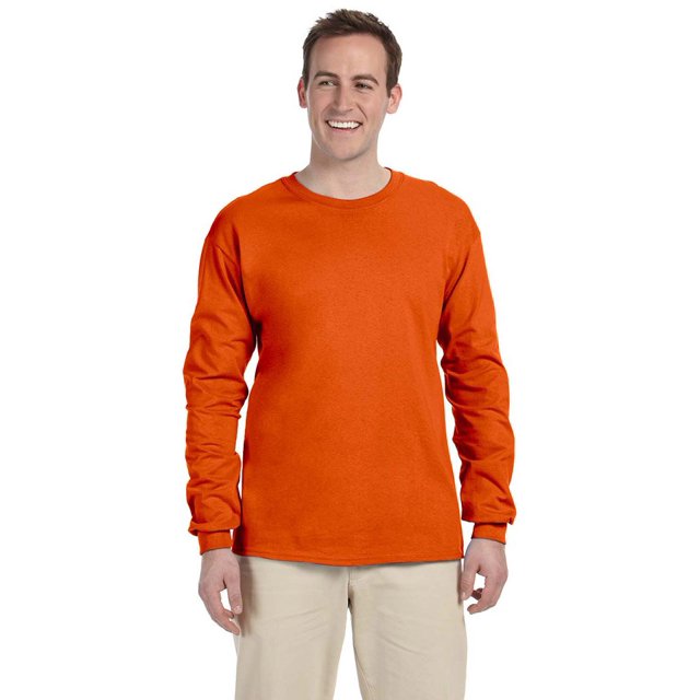 Gildan T-Shirt à Manches Longues en Coton Ultra 6 oz, 5TG, ORANGE