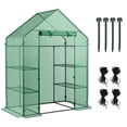 thumbnail image 1 of Costway Portable Mini Walk In Outdoor 4 Tier 8 Shelves Greenhouse, 1 of 10