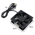 thumbnail image 4 of 1pcs Router Cooling Fan Noise-free Strong Wind Power Fast Cooling 2.5W 0.5A 80X80X45 Mm For PC Cooler TV Box, 4 of 10