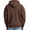 thumbnail image 5 of Yuyuzo Mens Hoodies Quarter Zip Drawstring Long Sleeve Shirts Casual Textured Loose Sweatshirts Pullover with Pockets, 5 of 5