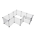 thumbnail image 4 of PENIKOKO Portable Heavy Duty Iron Pet Cage for Dog Rabbit Black 35x35 Inches Easy Assembly Foldable, 4 of 8