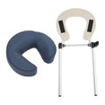thumbnail image 1 of lionlar Massage Table Face Cradle with Pillow Cushion Support Bracket SPA Adjustable Deep Blue, 1 of 9