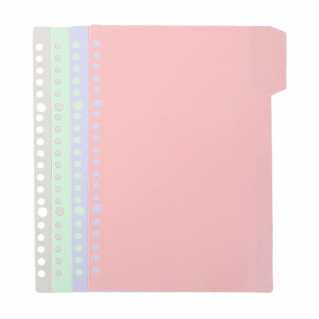 Clearance! beishanbush Home Decor Dividers with Tabs 4 Tab Dividers Pack of 1 Sets 4 Dividers Dividers with Write On Tabs for School Home One Size Multi-Color