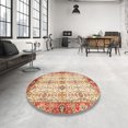 thumbnail image 3 of Ahgly Company Indoor Rectangle Abstract Brown Gold Abstract Area Rugs, 2' x 5', 3 of 6