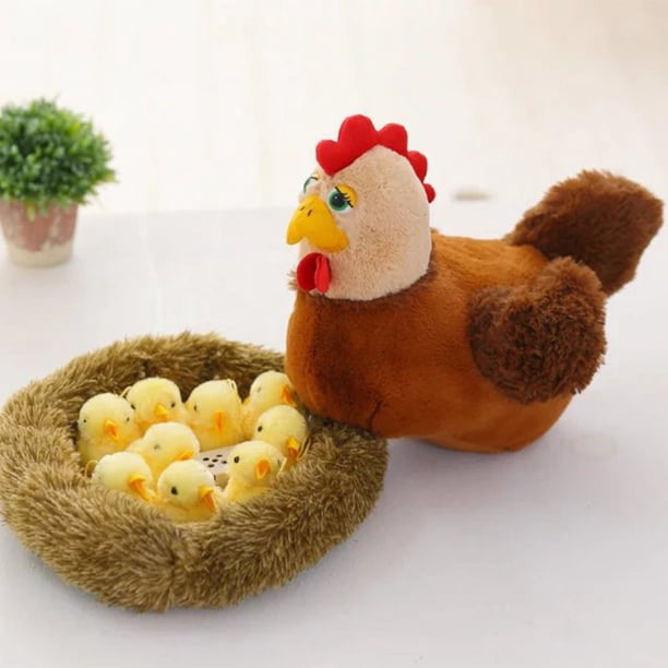 Peluche Poule 22 Cm – Poule En Peluche Super Douce – Cadeau Mignon Pour Enfants Et Adultes – Décoration Ou Câlin
