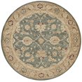 thumbnail image 2 of Safavieh Antiquities Collection AT849B Handmade Traditional Oriental Teal Blue and Taupe Wool Round Area Rug (6' Round), 2 of 3