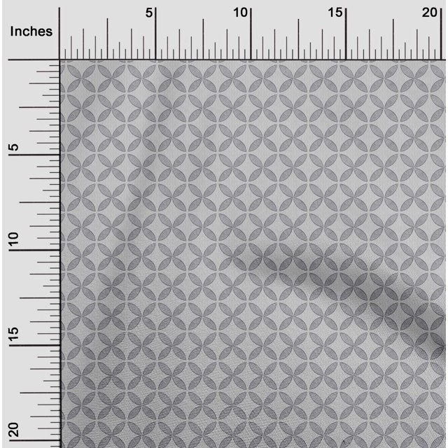 oneOone Viscose Chiffon Fabric Floral & Chevron Block Print Sewing Fabric BTY 42 Inch Wide
