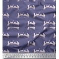 thumbnail image 1 of Soimoi Tissu Crêpe en Polyester Monkey Imprimés d'Animaux au Mètre 42 Pouces de Large, 1 of 1