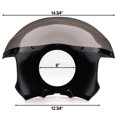 thumbnail image 3 of Krator JBM-6003-2 5.75 in. Motorcycle Headlight Fairing Screen Retro Cafe Racer Drag, Black & Smoke, 3 of 6