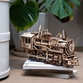 thumbnail image 2 of ROKR Locomotive Mechanical Gears Wooden Model Kit LK701, 2 of 5