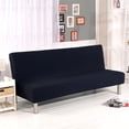 thumbnail image 2 of pdqouc Folding Sofa Cover Solid Color Futon Slipcover Polyester Elastic Fabric All Inclusive Cover for Kids, Soft Jacquard Fabric Small Checks, 2 of 8