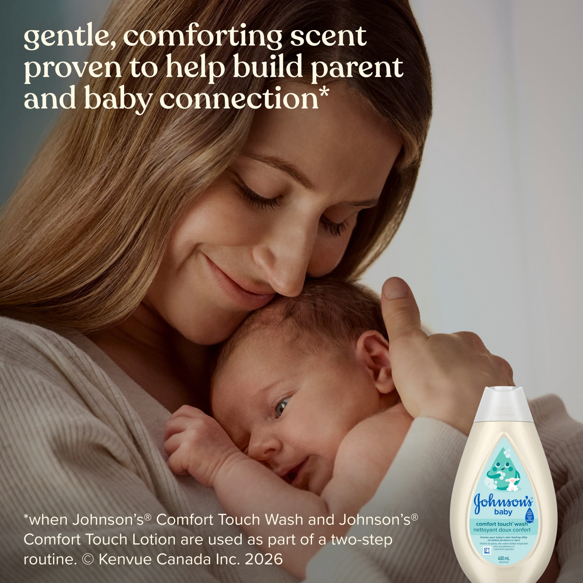Johnson's Baby, Cottontouch, Newborn Wash & Shampoo, 400ml