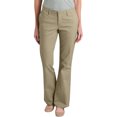 thumbnail image 1 of Dickies Pantalon en Sergé Extensible Coupe Ajustée Bootcut pour Femmes, 4 Court, Sable du Désert, 1 of 2