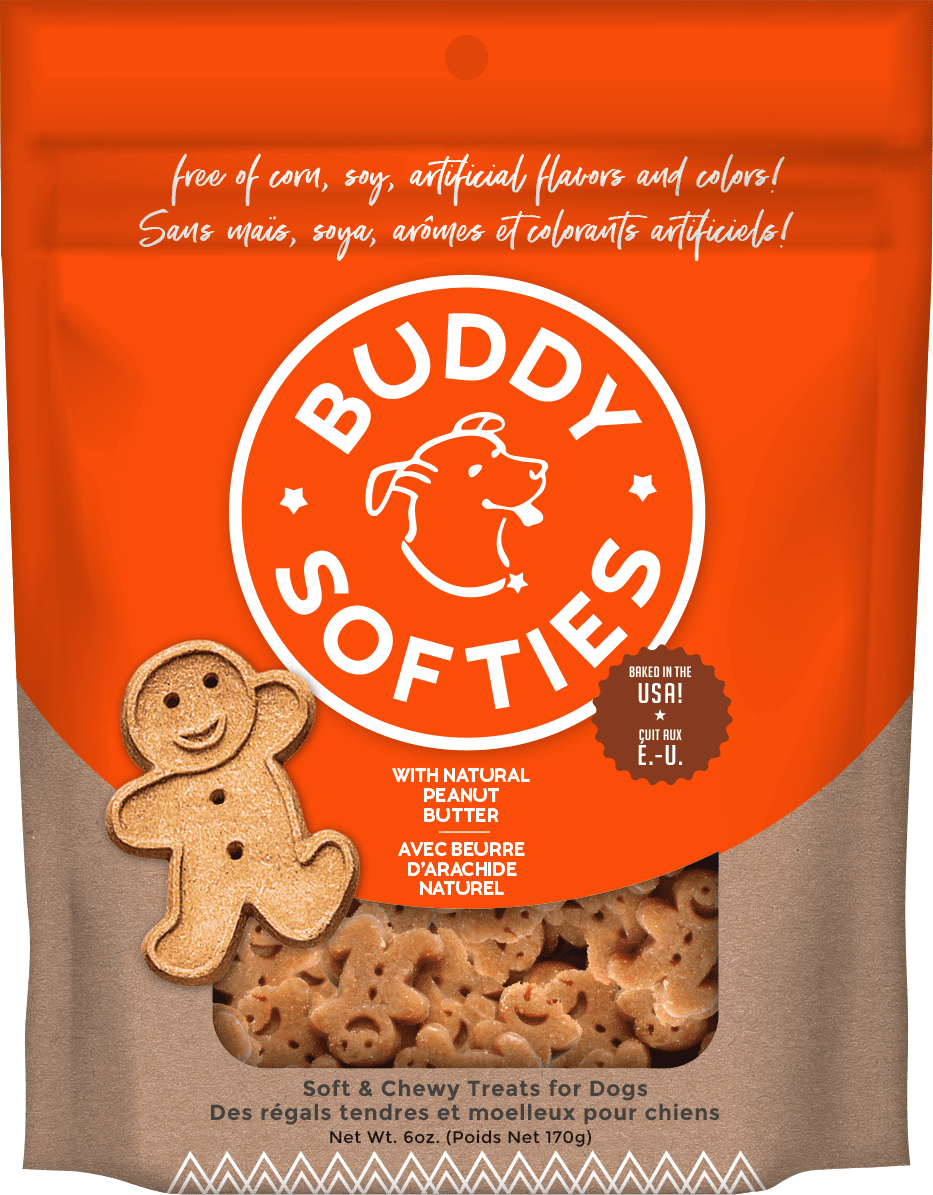 Buddy Biscuits Softies Soft & Chewy Dog Treats, Peanut Butter, . Pouch 4.99kg