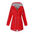 thumbnail image 1 of Windproof Woman Waterproof Ski Windproof Rain Winter Warm Hooded red XL, 1 of 4