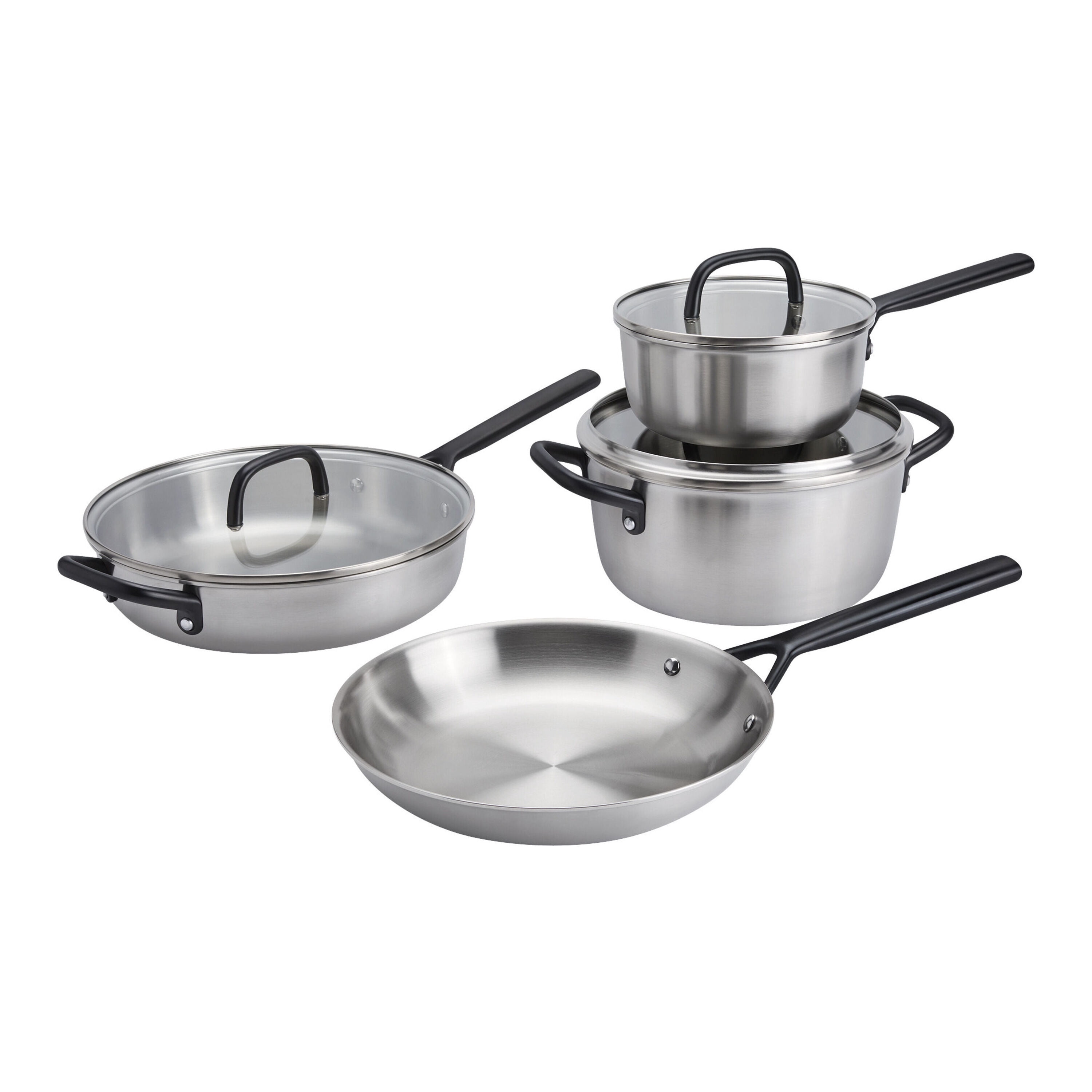 ZWILLING Milano Stainless Steel 7 Piece Stainless Steel Cookware Set