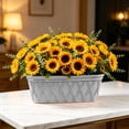 thumbnail image 1 of Wall Mount Planter Basket Faux Leather Texture Plastic Durable Weather Resistant For Balcony Patio Window Ledge Indoor Garden Decor, 1 of 6