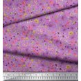 thumbnail image 2 of Soimoi polyester Crepe Fabric Leaves,Butterfly & Flower Floral Print Sewing Fabric Yard 52 Inch Wide, 2 of 3