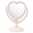 thumbnail image 1 of 1pc Heart Shaped Vanity Mirror Tabletop Double Sided Mirror Rotatable Vanity Mirror Desk Mirror, 1 of 6