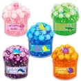 thumbnail image 1 of LNGOOR 5 Pack 70ml Ocean Slime Crystal Mud Glue Color Mud Clay Sand  Toy, 1 of 14