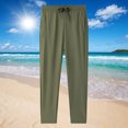 thumbnail image 2 of Plebaso Men's Silk Joggers Pants Drawstring Lightweight Athletic Pants Workout Running Sports Pants, 2 of 4