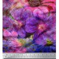 thumbnail image 3 of Soimoi Rayon Fabric Daisy & Wild Flower Panel Print Sewing Fabric Yard 56 Inch Wide, 3 of 3