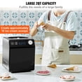 thumbnail image 2 of KFFKFF Vertical Ice Cream Machine with Integrated Compressor, 2 Quart Instant Fruit Yogurt Device, Stainless Steel Electronic Sorbet Creator, 4 Function Gelato Producer with Digital Screen & Timer, 2 of 9