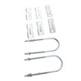 thumbnail image 4 of Antenna Mast Clamp Strong and Secure, Versatile Mounting, All Weather, Easy Installation for Mast with Double Antenna Mast Clamp Kit Iron V Jaw Block, U, 4 of 8