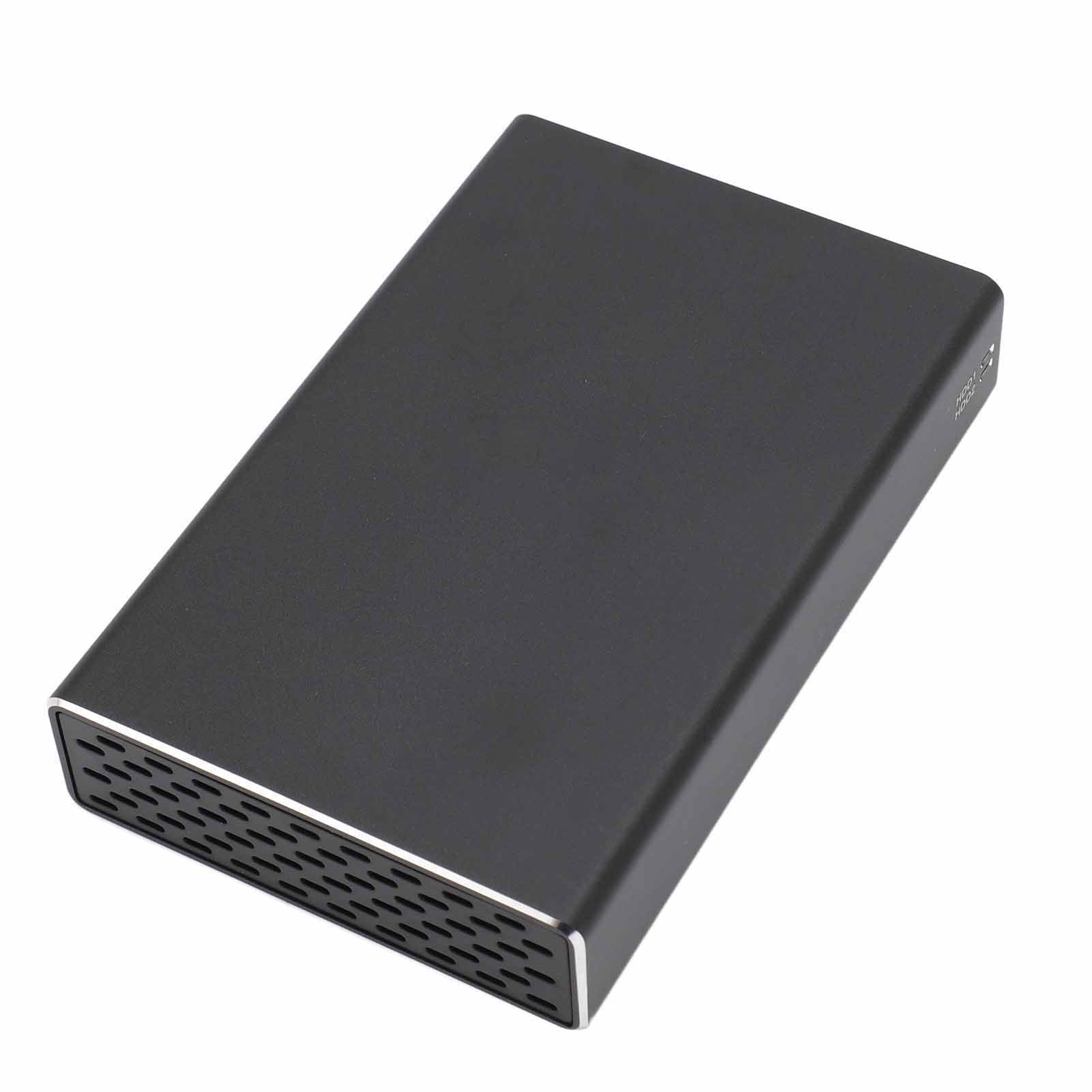 HDD Enclosure, USB3.1 Dual Bay External Hard Drive Enclosure 12TB Capacity  for 2.5 Inch  I/II/III HDD SSD