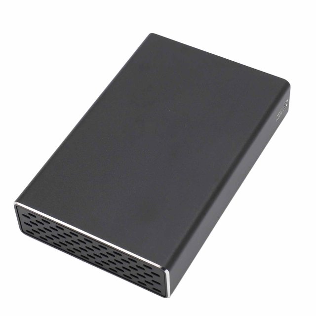 HDD Enclosure, USB3.1 Dual Bay External Hard Drive Enclosure 12TB Capacity for 2.5 Inch I/II/III HDD SSD