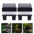 thumbnail image 2 of Miangastore 2pcs Outdoor Solar Fence Lights Waterproof Yard Post Lights Villa Fence Lamp, 2 of 8