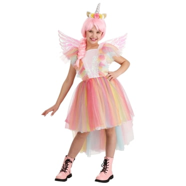 Girl's Deluxe Winged Unicorn Costume