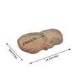 thumbnail image 2 of Brazilian Wood Tray White Ceramic Plates Desk Decoration Plants Pot Bottom, 2 of 4