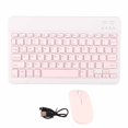 thumbnail image 1 of 10 Inch  Keyboard Set USB Charging Ultra Thin Quiet  Keyboard with DPI Mouse, Compatible with Cellphone Laptop, 1 of 7