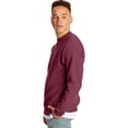 thumbnail image 3 of Hanes Chandail Molletonné à Col Rond ComfortBlend EcoSmart pour Hommes - Meilleur Vendeur, 3TG, Rouge Foncé, 3 of 3