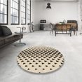 thumbnail image 4 of Ahgly Company Tapis d'Intérieur Lavable en Machine Carré Transitionnel Vanille Or, 4 Pieds Carré, 4 of 7