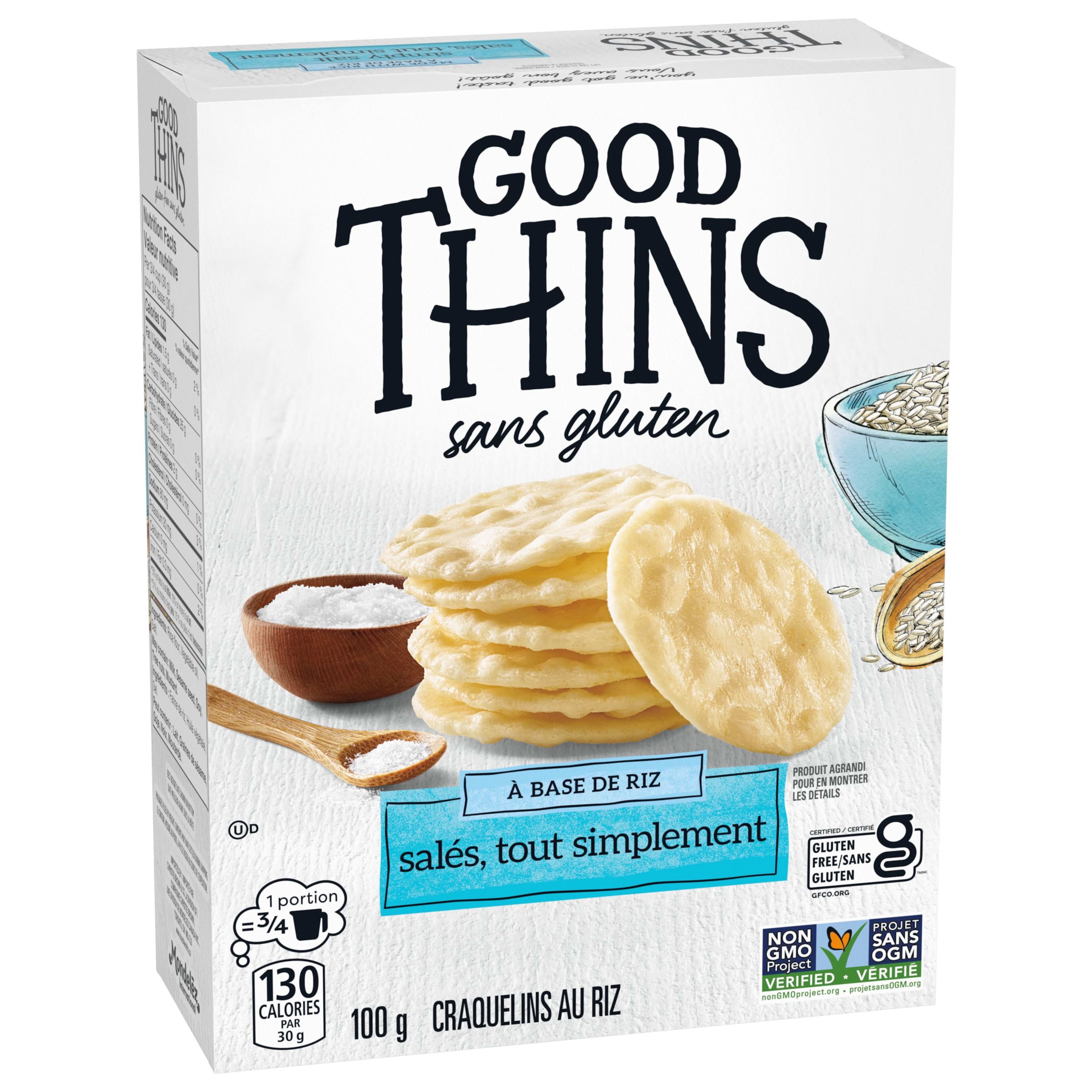 Good Thins, Simply Salt, Gluten Free, Rice Crackers
