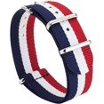 thumbnail image 2 of NATO Strap Premium Ballistic Unisex Nylon Watch Strap 20mm, 2 of 7