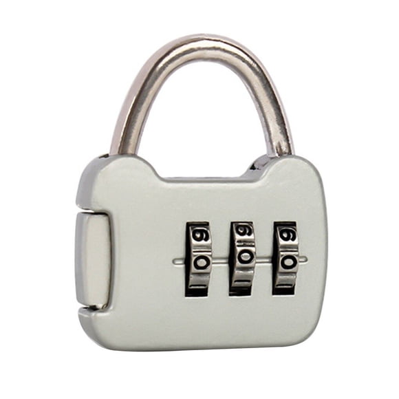 Yingyy Mini 3 Digit Combination Password Lock Alloy Security Lock Suitcase Luggage Coded Lock Cabinet Locker Padlock