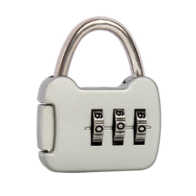 Yingyy Mini 3 Digit Combination Password Lock Alloy Security Lock Suitcase Luggage Coded Lock Cabinet Locker Padlock
