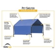 thumbnail image 4 of ShelterLogic 4 x 4 ft Blue Pet Shelter, 4 of 9