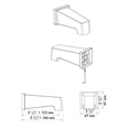 thumbnail image 2 of The akuaplus® square bathtub spout with Slip-On 1/2 in., 2 of 3