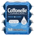 thumbnail image 1 of Cottonelle Fresh Care, Flushable Wipes, 168 Wipes, 1 of 6