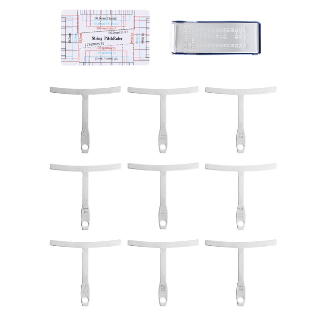 Ccdes Luthier Tools Règle de Jauge de Corde de Jauge de Rayon pour les Outils d'Entretien de Basse de Guitare