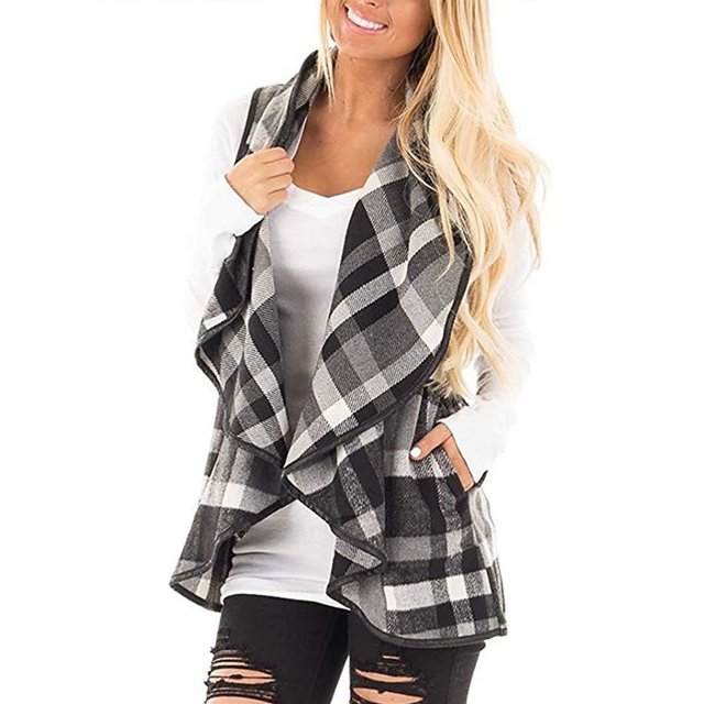 Cardigan Sans Manches, Polyester Peau Agréable à la Mode Confortable Imprimé Manteau Sans Manches pour les Femmes pour Parti Rouge, Pli